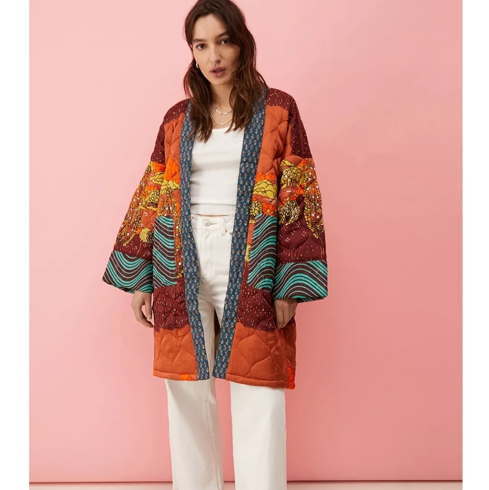 UO Ivy Patchwork Quilted Jacket